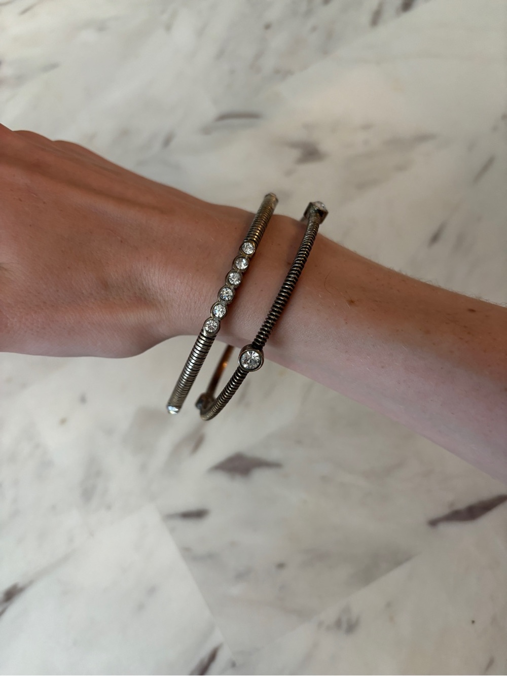 Silver Crystal-Accent Open Cuff Bracelet - Women Jewelry